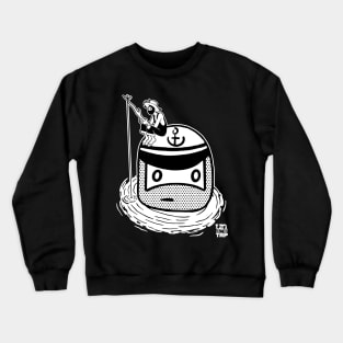 Fishing Ninja - B&W Crewneck Sweatshirt